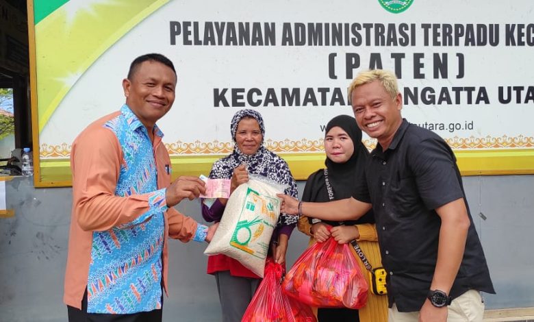 Dinas Perindustrian dan Perdagangan (Disperindag) Kutai Timur (Kutim) menggelar pasar di Kantor Desa Sangatta Selatan, Kecamatan Sangatta Selatan, Kutim.