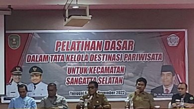 Dinas Pariwisata (Dispar) Kutai Timur (Kutim) bekerja sama dengan Pusat Studi Kebijakan Nasional, menggelar Pelatihan Dasar Tata Kelola Destinasi Pariwisata di Royal Victoria Sangatta.